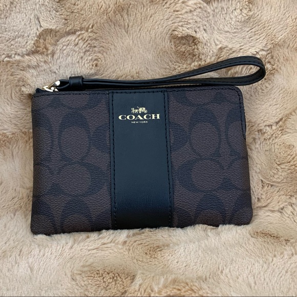 Coach Zip Tote Bag with Zip-Corner Wristlet Strap - Picture 5 of 7